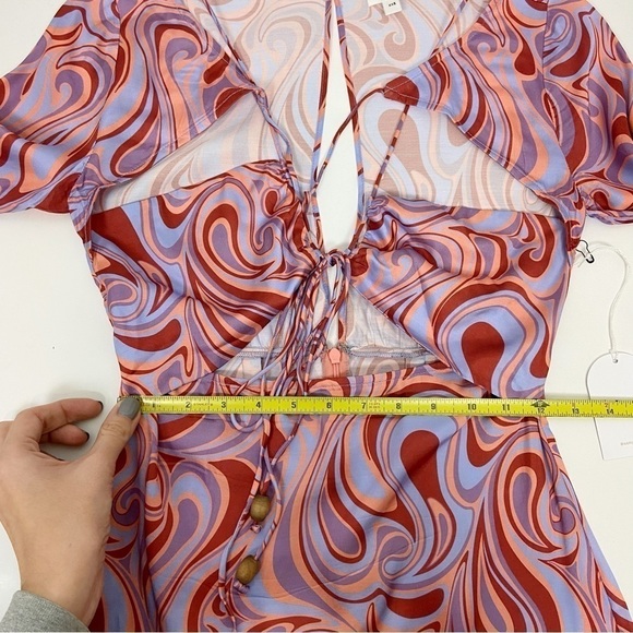 Song of Style Coraline Mini Dress in Aven Multi Swirl Size XXS - Picture 11 of 13